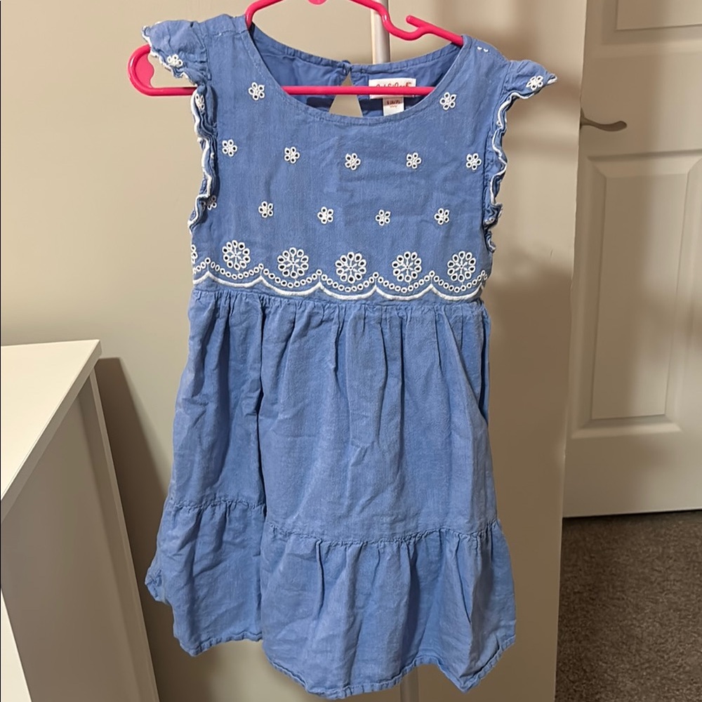 Cat & Jack Blue Flutter Sleeve Sundress